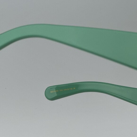 Gucci GG1403S 004 BRAND NEW Sunglasses Sage Green Gray Unisex Rectangle main image 6